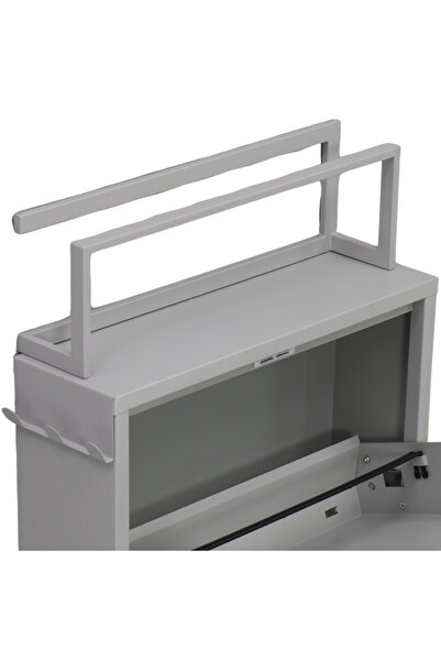 Furni24 Kapaklı Metal Ayakkabılık, 3 ve 4 Kapaklı, Aksesuarlı Çeşitli