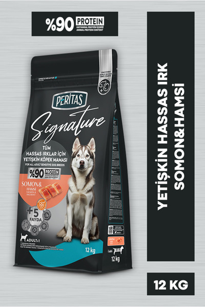 PERİTAS Signature Somonlu Yetişkin Köpek Hassas Irk 12 Kg