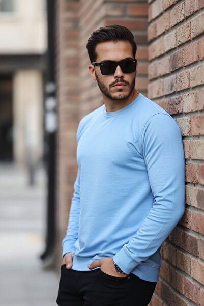 comstar Чоловічий велосипедний комір Basic з довгими рукавами BMavi Sweat