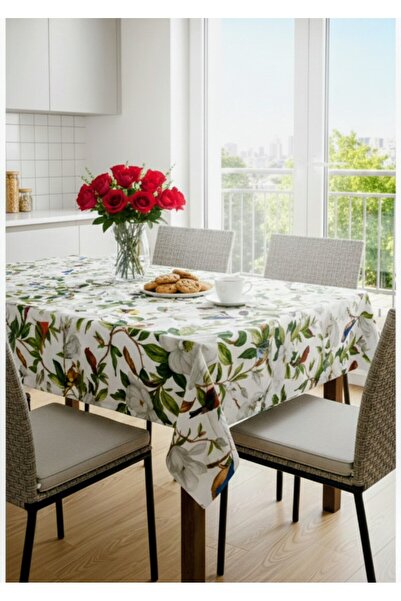 Blue Home مفرش طاولة فييستا مبطن وقابل للإزالة ومقاوم للبقع ومضاد للانزلاق من مادة PVC -؟ كوشلو2023