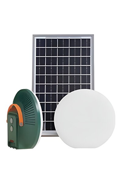 Generic 12W Rechargeable Solar LED Moon-Shaped Light, Portable Solar Tent Lights