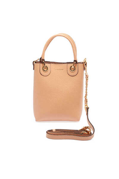 Tergan Nude Hakiki Deri Kadın Çapraz Askılı Çanta - S23K1BC80095-T6A