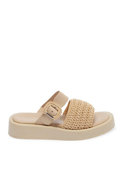 Tergan Vizon Vegan-Tekstil Kadın Terlik - K24Y1TR67079-H04