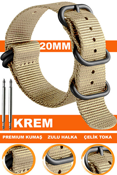 COBRA سوار ساعة من نسيج الناتو مقاس 20 ملم من القماش الأحفوري-Welder-Casio-Se...