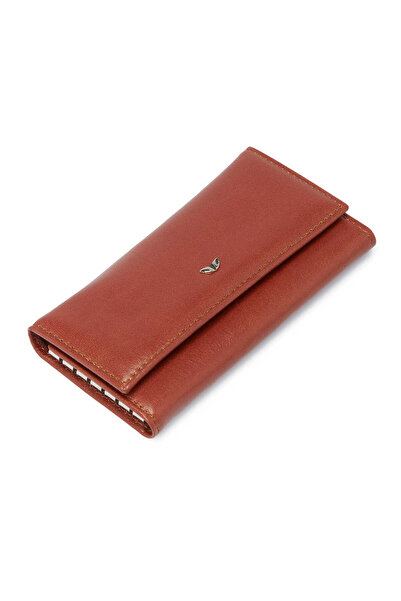 Tergan سلسلة مفاتيح من الجلد الطبيعي باللون البني للجنسين - S1AN00000080-D5A