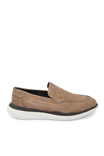Tergan Vizon Hakiki Süet Deri Erkek Loafer - E24I1AY56644-A02