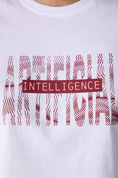 Penti Λευκό κοντομάνικο μπλουζάκι Digitopia Print