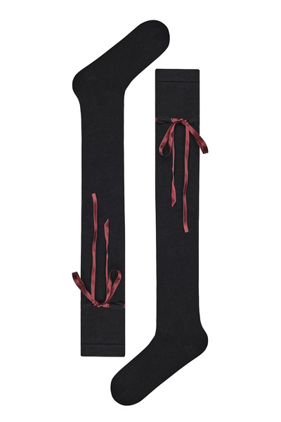 Penti Ribbon Siyah Dizüstü Çorap