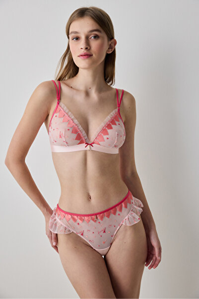 Penti Triangle Pink Bra - Loves Paris Collection