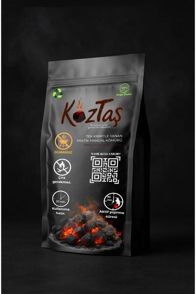 KOZTAS Köztaş mangal kömürü 1,5 kg 4 saat yanma garantili