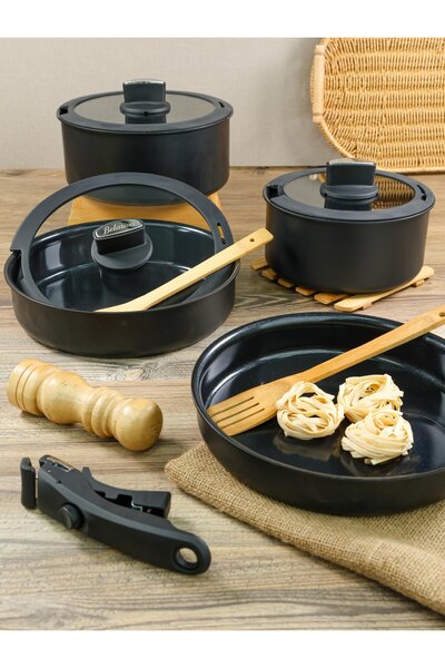 naturelove طقم أواني طهي سهل الاستخدام من 8 قطع، مجموعة طهي فاخرة عالية الجود...