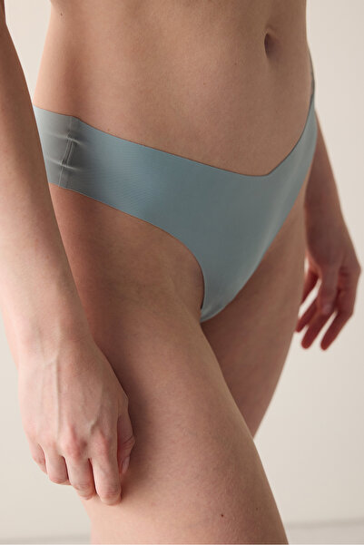 Penti Laser Cut Shape Gray Brazilian Panties