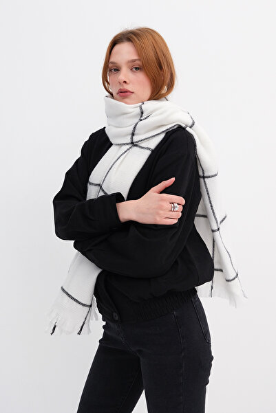 Addax Square Patterned Shawl Shawl2019-A4