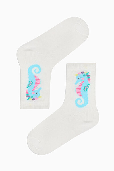 Penti Girl's Mint Unicorn Multicolored 4-Piece Socks