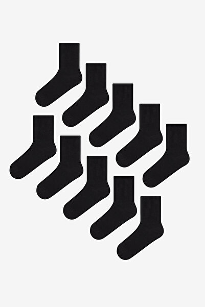 Penti Men's Basic Black 10-Piece Socks