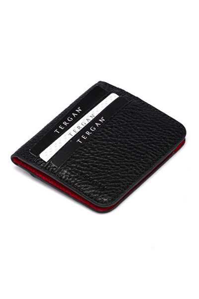 Tergan Black Genuine Leather Men's Wallet - S1Ce00001639-R1V