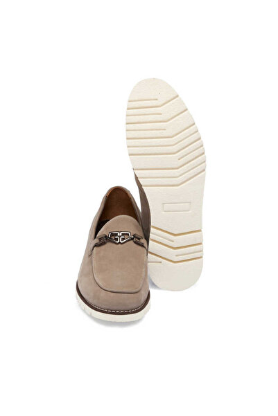 Tergan Vizon Hakiki Nubuk Deri Erkek Loafer - E24I1AY56783-A65