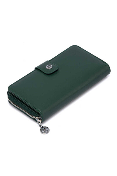 Tergan Yeşil Hakiki Deri Kadın Cüzdan - S1CB00005789-S8H
