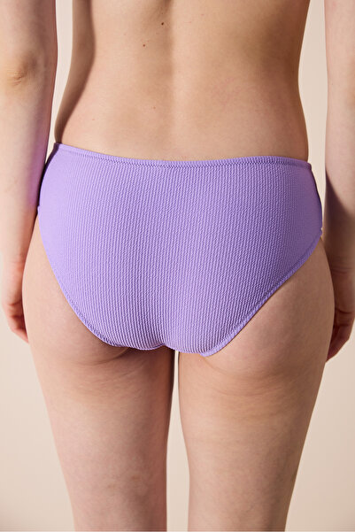 Penti Perla Hipster Textured Purple Bikini Bottoms