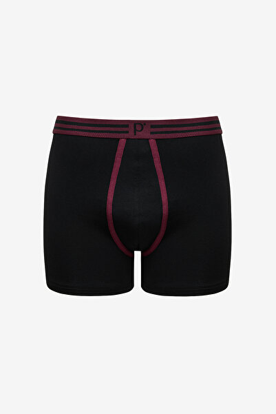 Penti Men's Cotton 2-Piece Black Multicolor Boxer Briefs