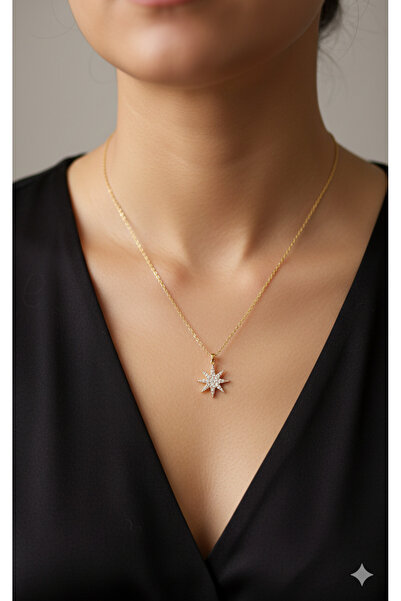 Jewerly قلادة نجمة ذهبية للنساء