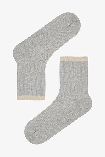 Penti Ribbed 5 Pack Gray Multicolored Socks