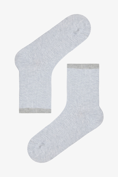 Penti Ribbed 5 Pack Gray Multicolored Socks