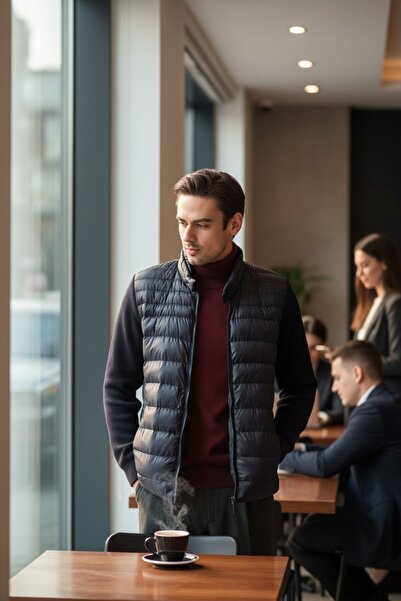 Frappoli Чоловічий надувний рукав для куртки з в'язаним ребрами