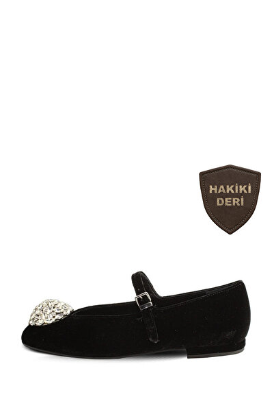 Vario Velvet Crystal Stone Ballerina 244 Velluto Nero (Velvet Black)
