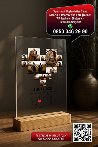 Photo Garage Kişiye Özel Tasarımlı Fotoğraflı Dekoratif Yıldönümü Hediyesi