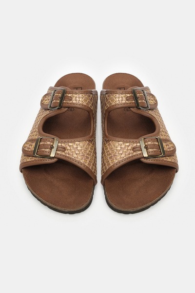 Penti Μαύρες παντόφλες Pia