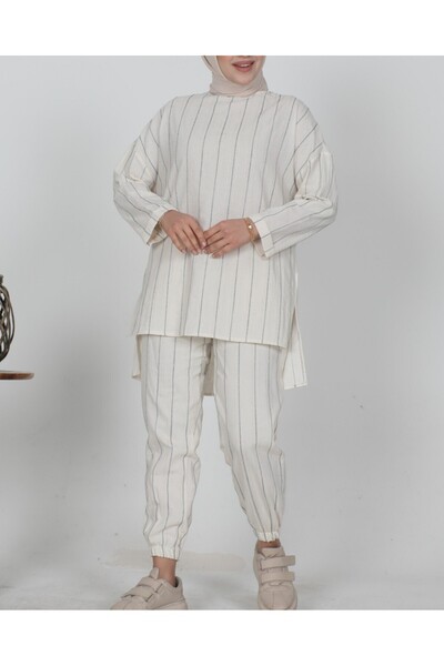 Modamorfo Двокомпонентний комплект з довгими штанинами та гумкою на талії - Indigo