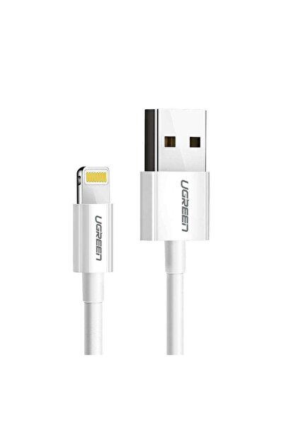 Ugreen Lightning - USB-A MFi Sertifikalı İphone Hızlı Şarj Kablosu, 1 m, Beya...