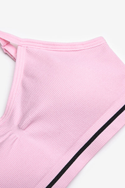 Penti Girl's Light Pink Seamless Crop top