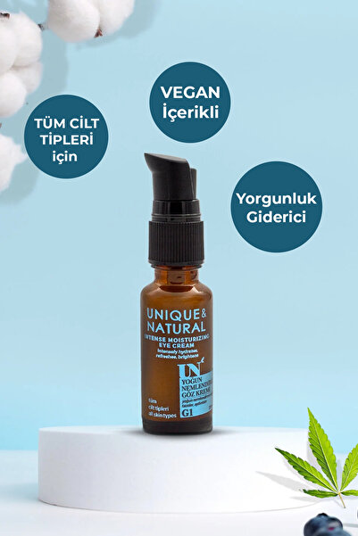UN Unique & Natural Yoğun Nemlendirici Göz Kremi 20ml