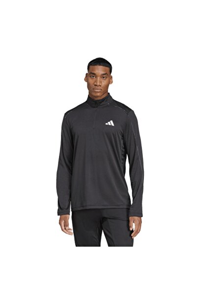 adidas JE5695 Camo 1/4 Zip Erkek Spor Tişört