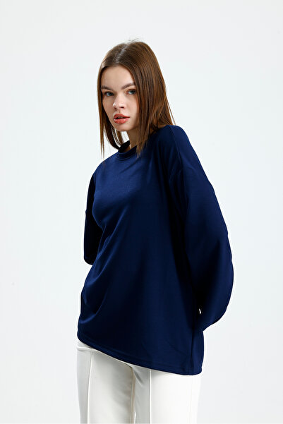 VOICTEC Γυναικείο oversized Modal Fabric Standard Size Ισπανικό μπλουζάκι με μανίκια