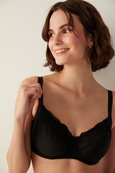 Penti Violet Form Recovery Kostice Černá nevyztužená podprsenka