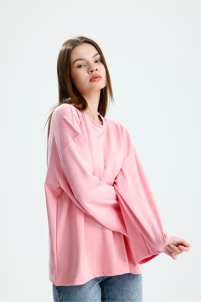 VOICTEC Γυναικείο oversized Modal Fabric Standard Size Ισπανικό μπλουζάκι με μανίκια