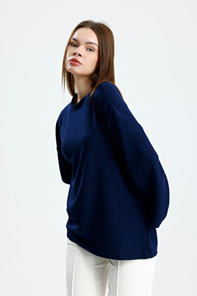 VOICTEC Γυναικείο oversized Modal Fabric Standard Size Ισπανικό μπλουζάκι με μανίκια