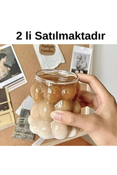 ROYALGROSS 2'li Isıya Dayanıklı Borosilikat Boncuk Şekilli Bardak | Kahve Ve ...