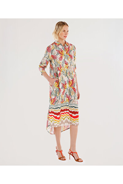 Yargıcı Uzun Kollu Gömlek Elbise