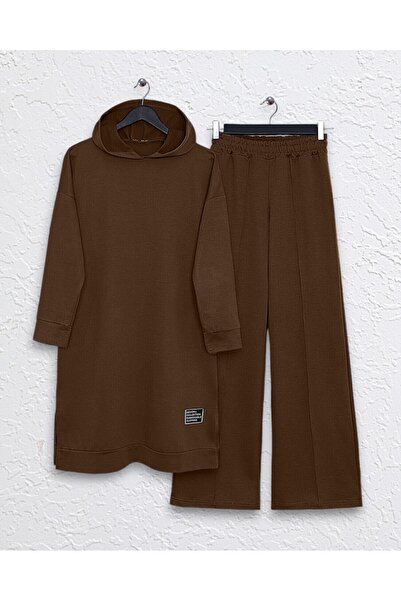 Modamorfo Kapucnis, hasított színű öltöny - barna