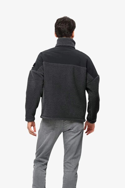 Jack Wolfskin Jachetă de pluș neagră unisex Maarweg Jkt - 1711241-6502 Outdoor