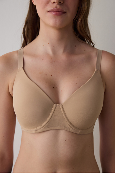 Penti Nude Colored Plus Size Marvel Enhancing Underwire Gadded σουτιέν