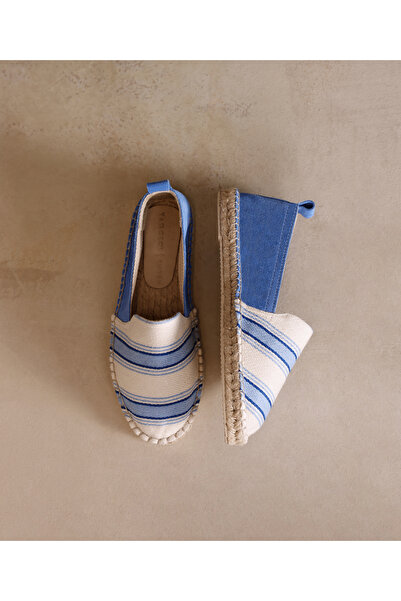 Yargıcı Jüt Tabanlı Düz Espadril