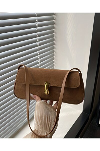 Rivina Liva Women's Vintage Gold Buckle Retro Model Hand and Shoulder Bag