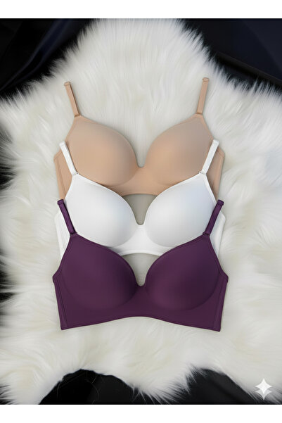 Kerem Giyim Set de sutien Lotus pentru femei, fără căptușeală (fără sârmă) efect modelator