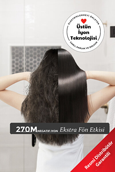Pluzz Yüksek Hızlı Akıllı Iyonlu Profesyonel Saç Kurutma Makinesi Ve Duvar Tutucu Aparatı