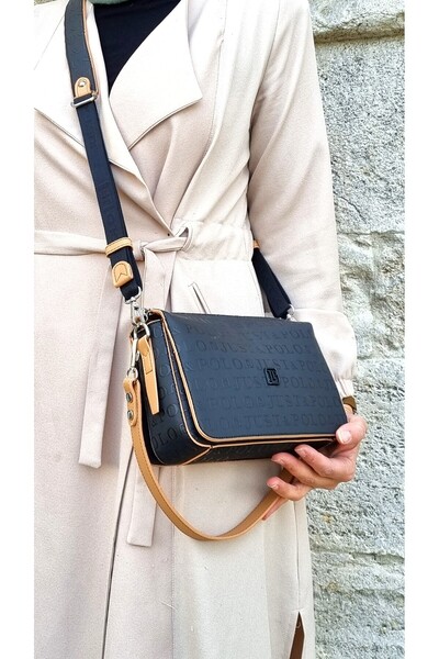 Miami Polo Club حقيبة كتف وحقيبة كروس نسائية من JUST POLO مكونة من 5 أقسام